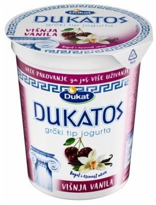Vocni jogurt visnja vanila Dukatos 400g-slika