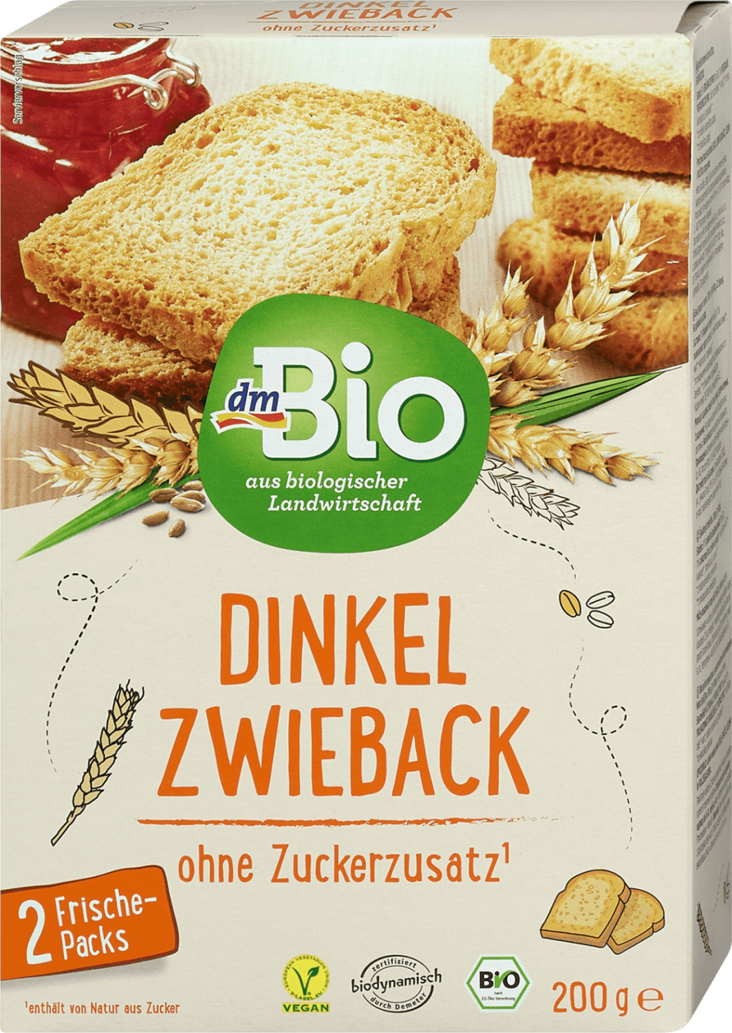 Dvopek DM BIO od spelte 200g-slika