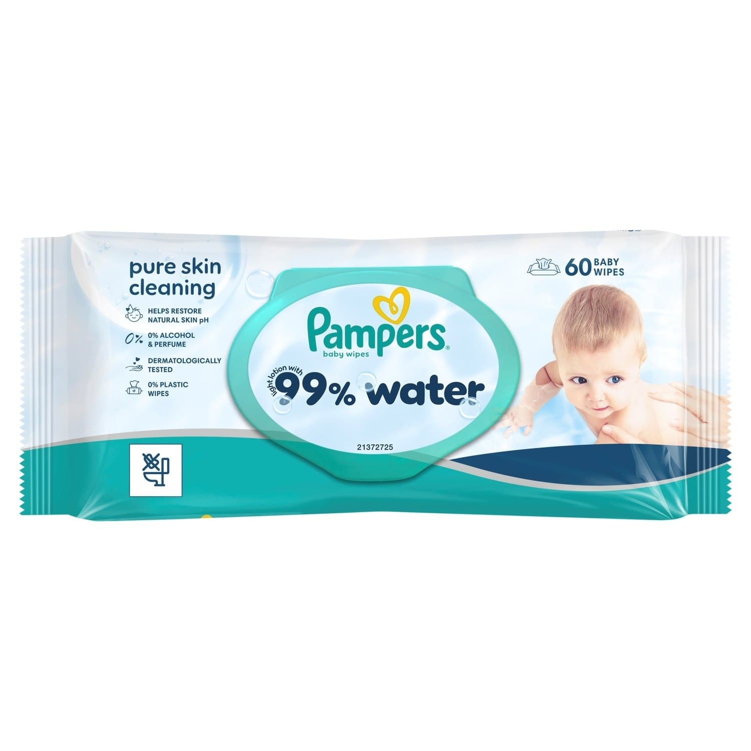 Vlažne maramice PAMPERS Aqua water 60kom-slika
