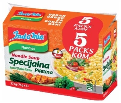 Nudle INDOMIE piletina 5kom-slika