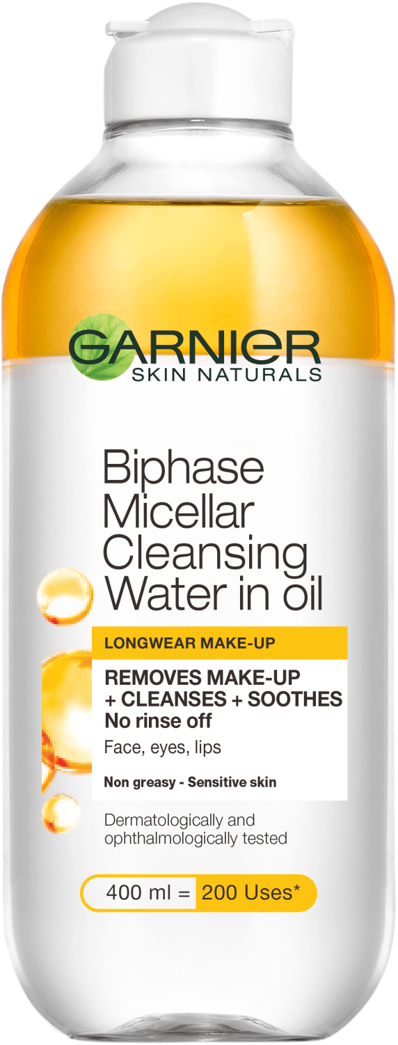 GARNIER dvofazna micelarna voda za čišćenje lica 400ml-slika