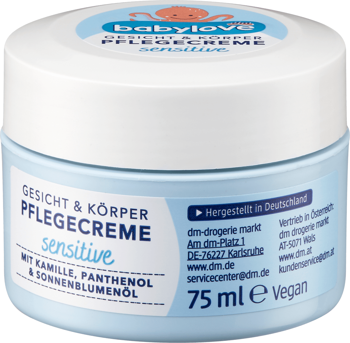 Krema za lice i telo BABYLOVE Sensitive 75ml-slika
