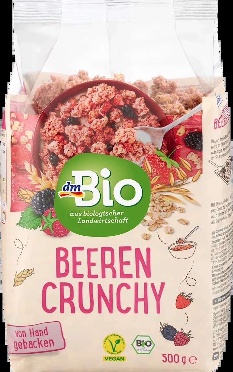 Musli DM BIO hrskavi pečeni sa bobičastim voćem 500g-slika