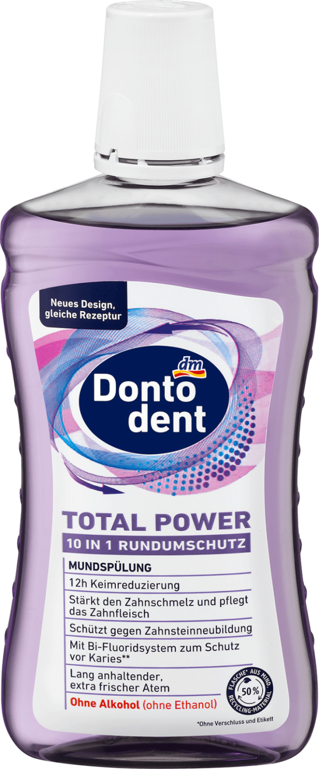 Tečnost za ispiranje usta DONTODENT Total power 10u1 500ml-slika