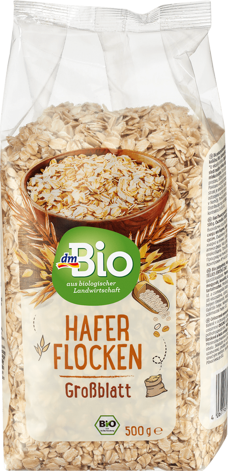 Ovsene pahuljice DM BIO veliki listići 500g-slika