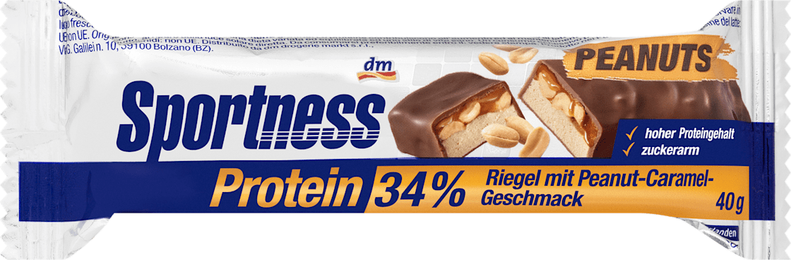 Proteinska štanglica SPORTNESS kikiriki i karamela 40g-slika