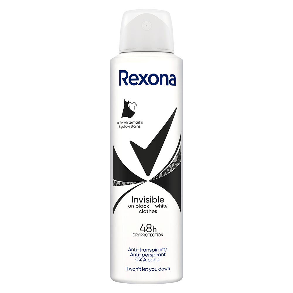 Dezodorans REXONA Invisible black&white 150ml-slika
