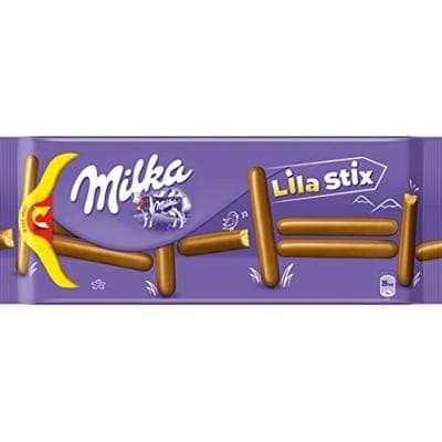 Čokoladica MILKA keks ChocoLilaStix 112g-slika