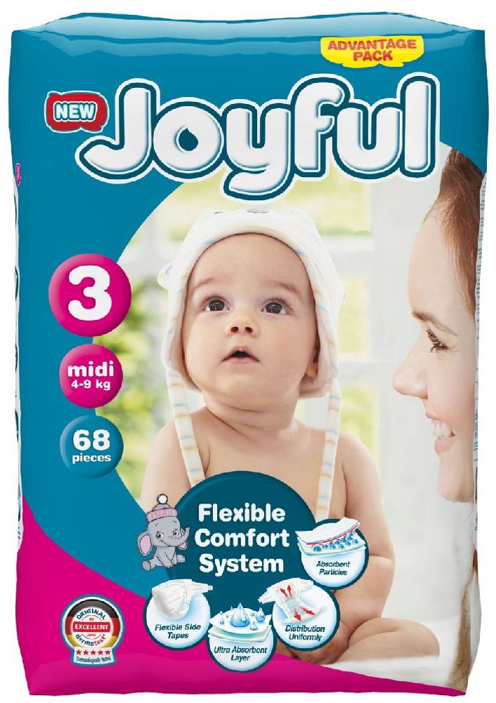 JOYFUL pelene 3 midi 68kom-slika