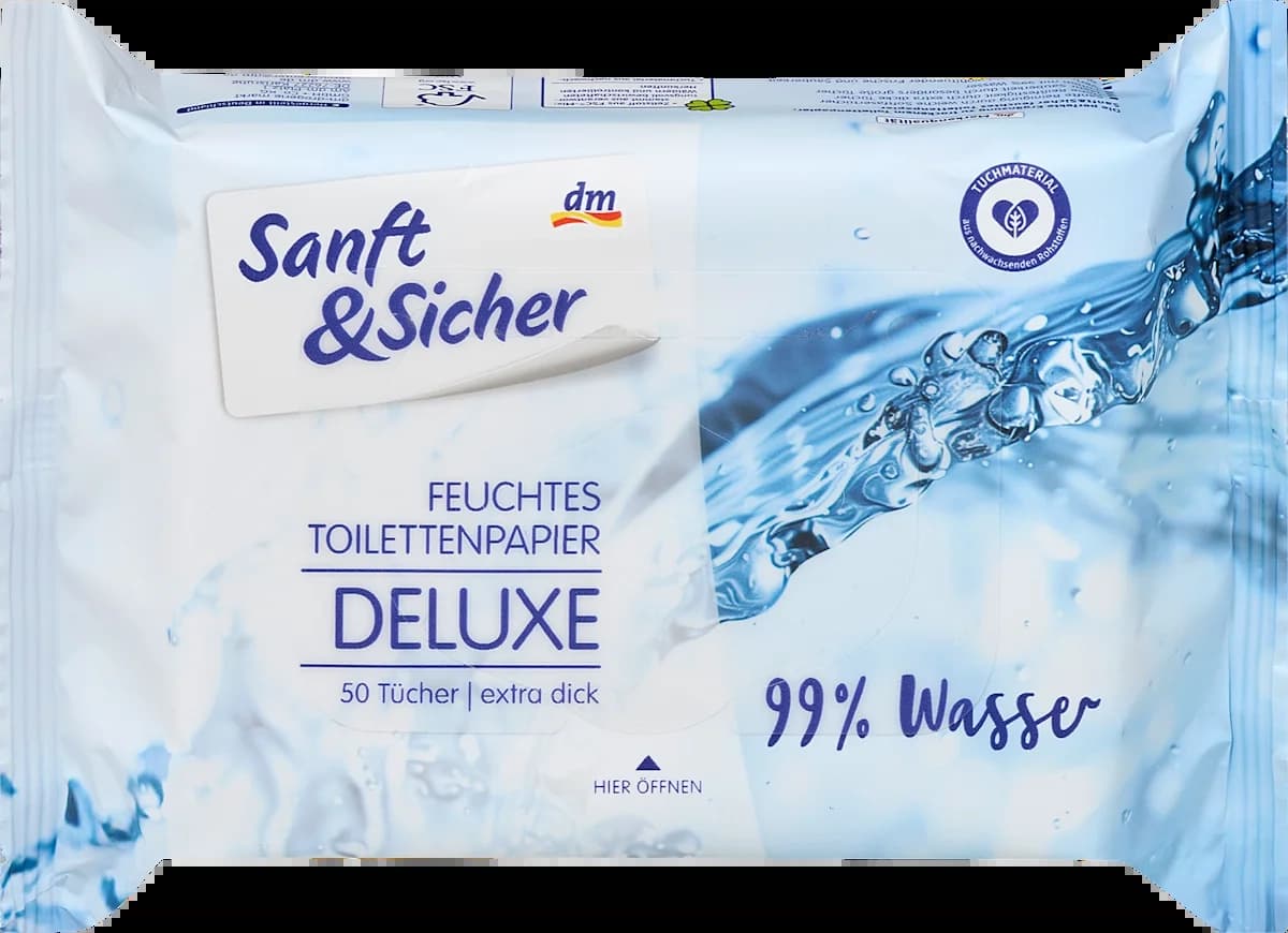 Vlažni toaletni papir SANFT&SICHER 99% vode 50kom-slika