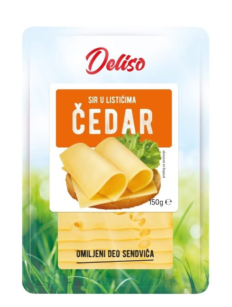 SIR CHEDAR SLAJS 150G DELISO-slika