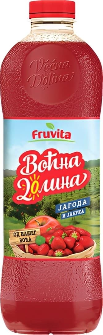 Voćni sok FRUVITA Voćna dolina jagoda i jabuka 1,5l-slika
