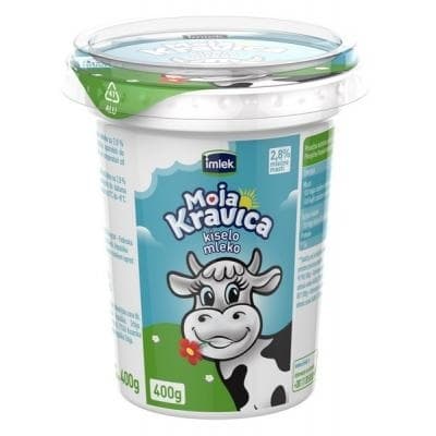 Kiselo mleko 2.8%mm Moja kravica 400g-slika