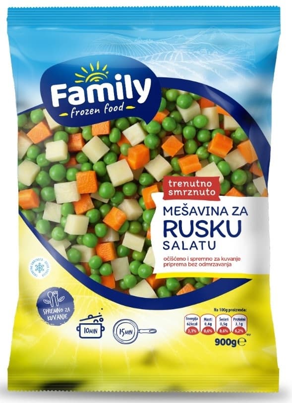 MEŠAVINA ZA RUSKU SALATU 900G FAMIL-slika