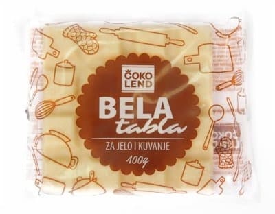 KREM TABLA BELA 2,6KG ČOKOLEND-slika