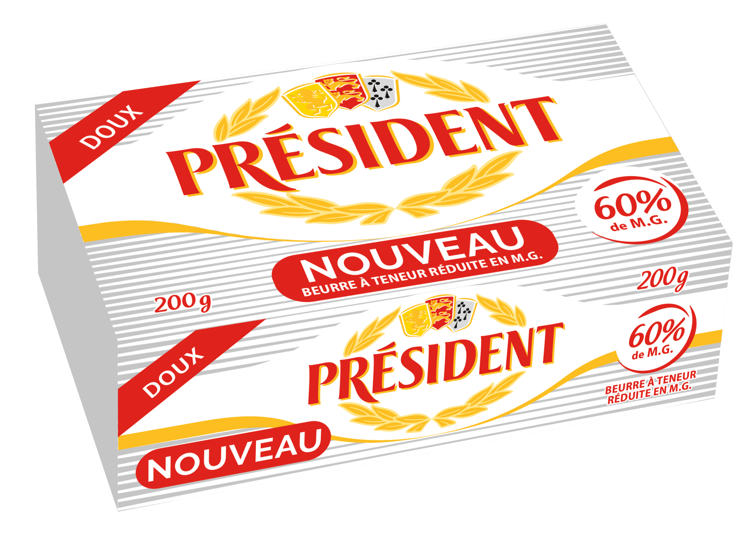 Maslac 60% mm President  200g-slika