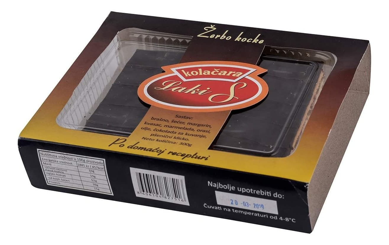 Domaci kolaci Zerbo kocke 300g-slika