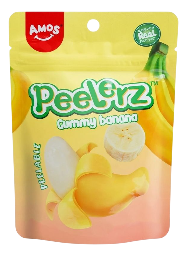 BOMBONE GUM AMOS PEELERZ BANANA 65G-slika