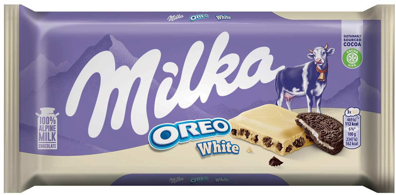 Cokolada Milka oreo white 100g-slika