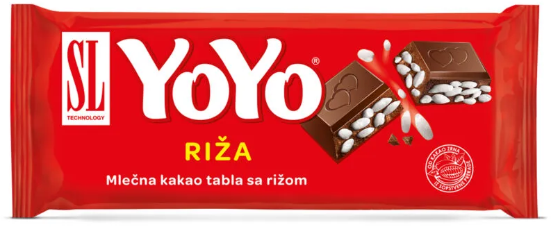 Kakao tabla YoYo sa rizom 130g-slika
