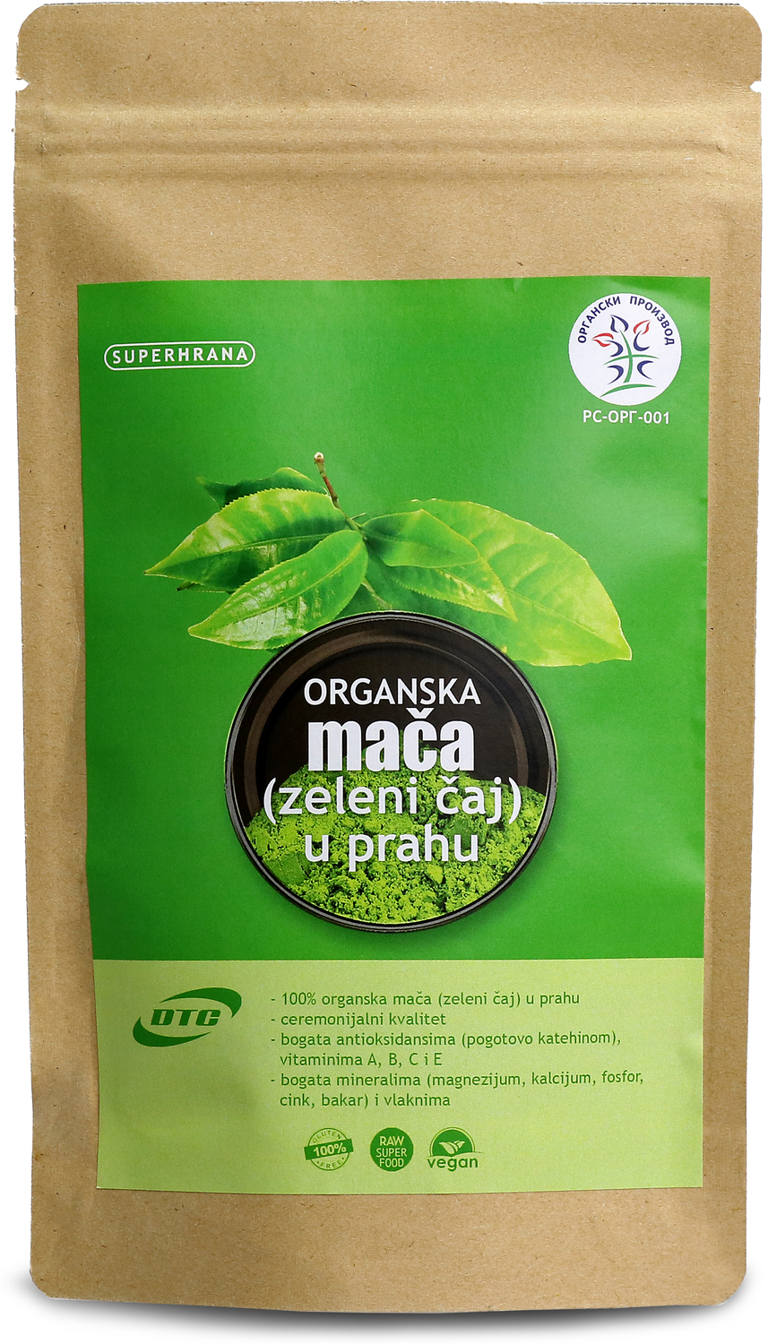 ČAJ MAČA ORGANSKA U PRAHU 50G DTC-slika
