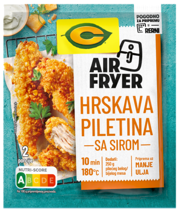 Začin C Air fryer hrskava piletina sa sirom 44g-slika