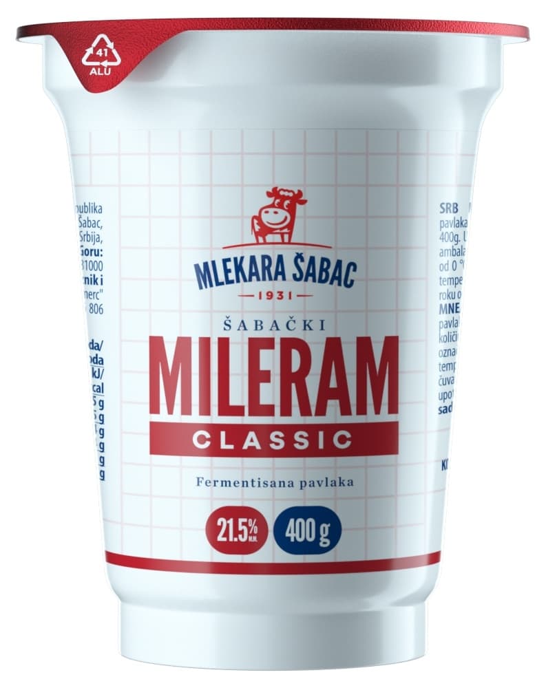 Mileram classic 21,5%mm MLEKARA ŠABAC 400g-slika