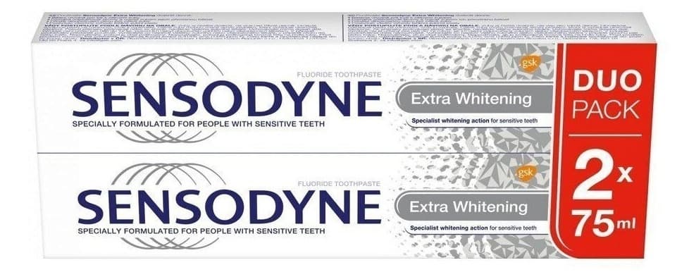 Z.P.SENSODYNE 75ML EXTRA WHITE DUO PACK-slika