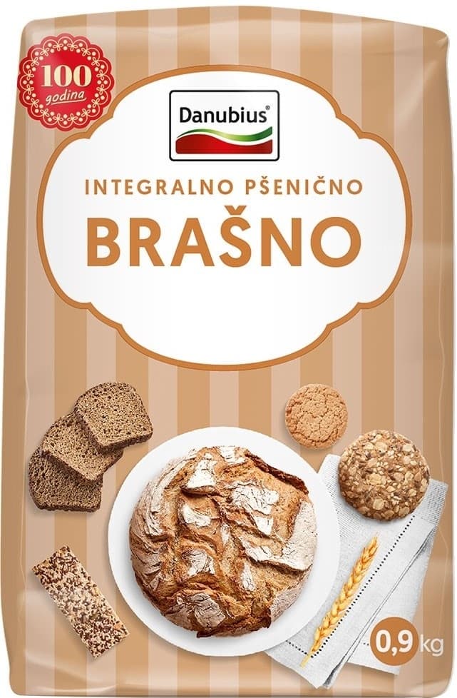 Brasno graham,integ.hleb Danubius 900g-slika