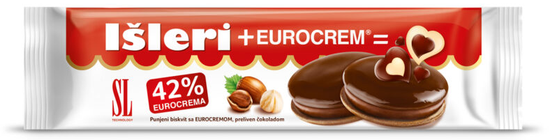 Biskvit SWISSLION Išleri + Eurocrem 125g-slika