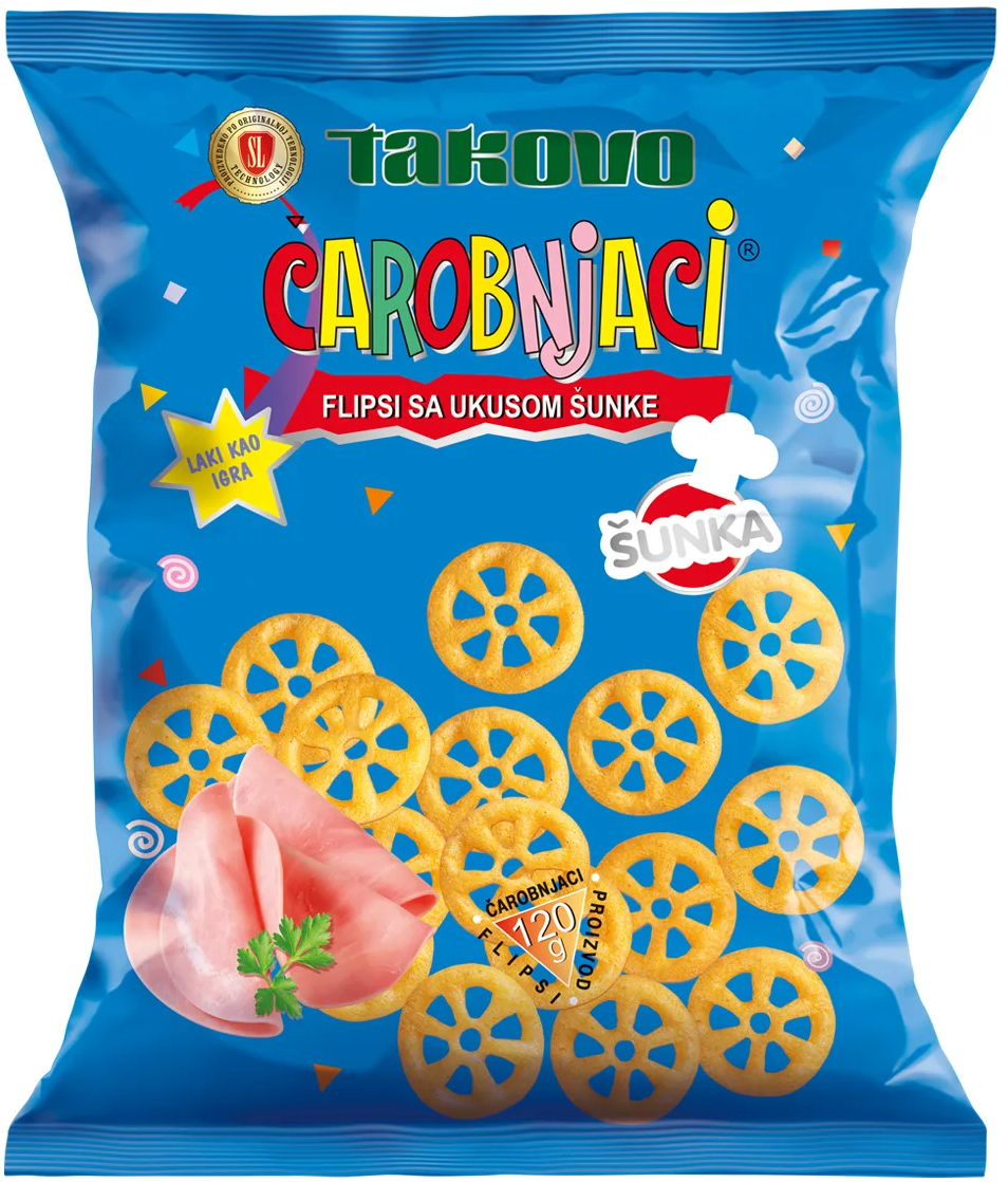 Flipsi Carobljaci ukus sunke 120g-slika