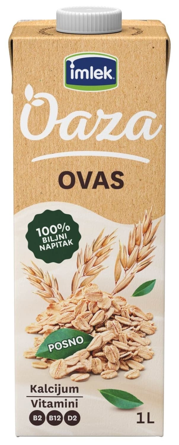 Napitak od ovsa barista Oaza Imlek 1l TB-slika