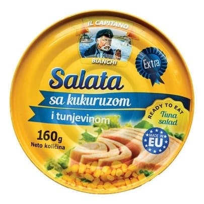 TUNJEVINA KOMADI SA KUKURUZOM 160G IL CAPITANO-slika