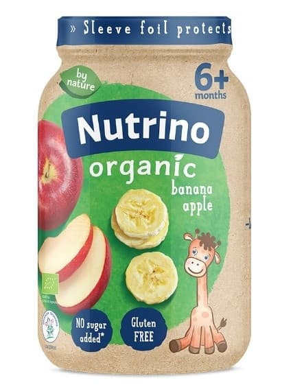 KAŠICA ORG BANANA I JAB 190G NUTRIN-slika