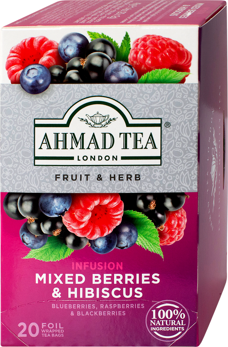 AHMAD TEA čaj mixed berries & hibiscus 20kom-slika