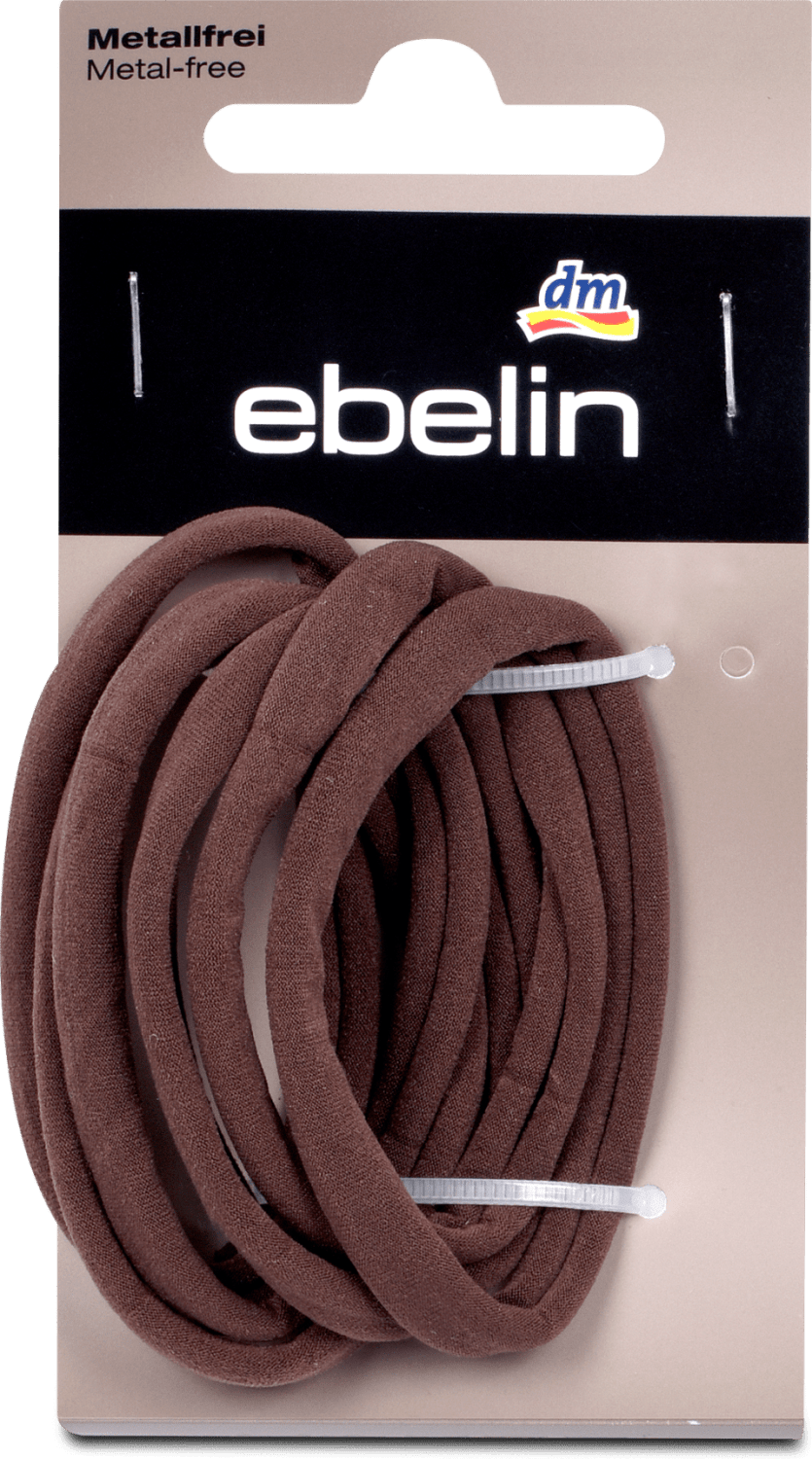 Gumica za kosu EBELIN braon 6kom-slika