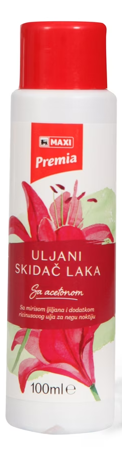 MAXI uljani skidač laka sa acetonom 100ml-slika