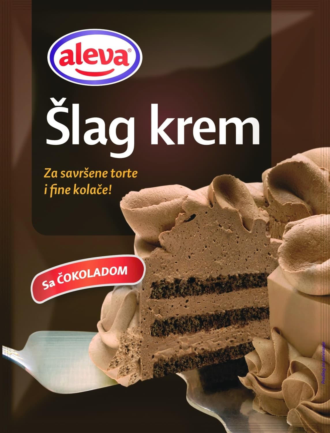 ŠLAG KREM ČOKOLADA 65G ALEVA-slika