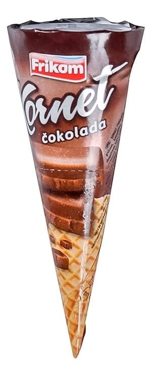 SLADOLED KORNET ČOKOLA 120ML FRIKOM-slika