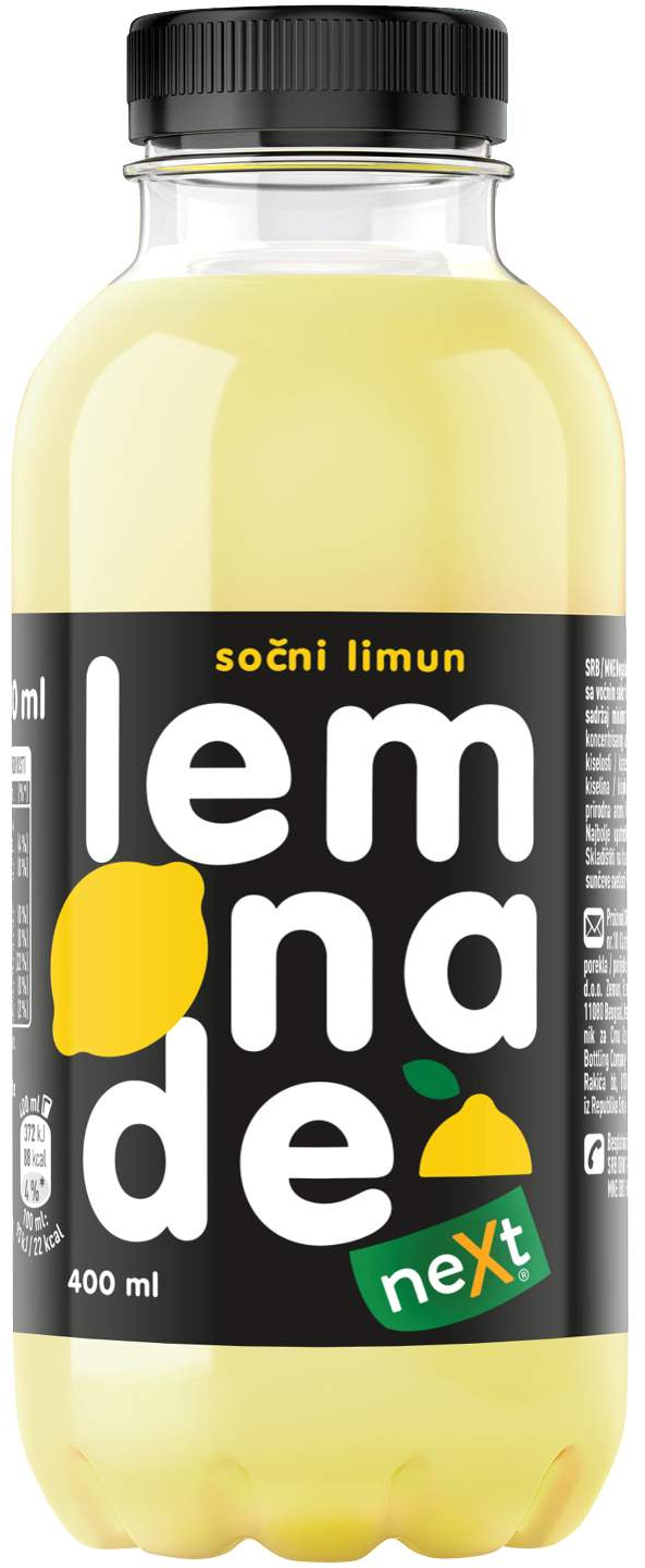 Sok limun/zova lemonade Next 0,4l PET-slika