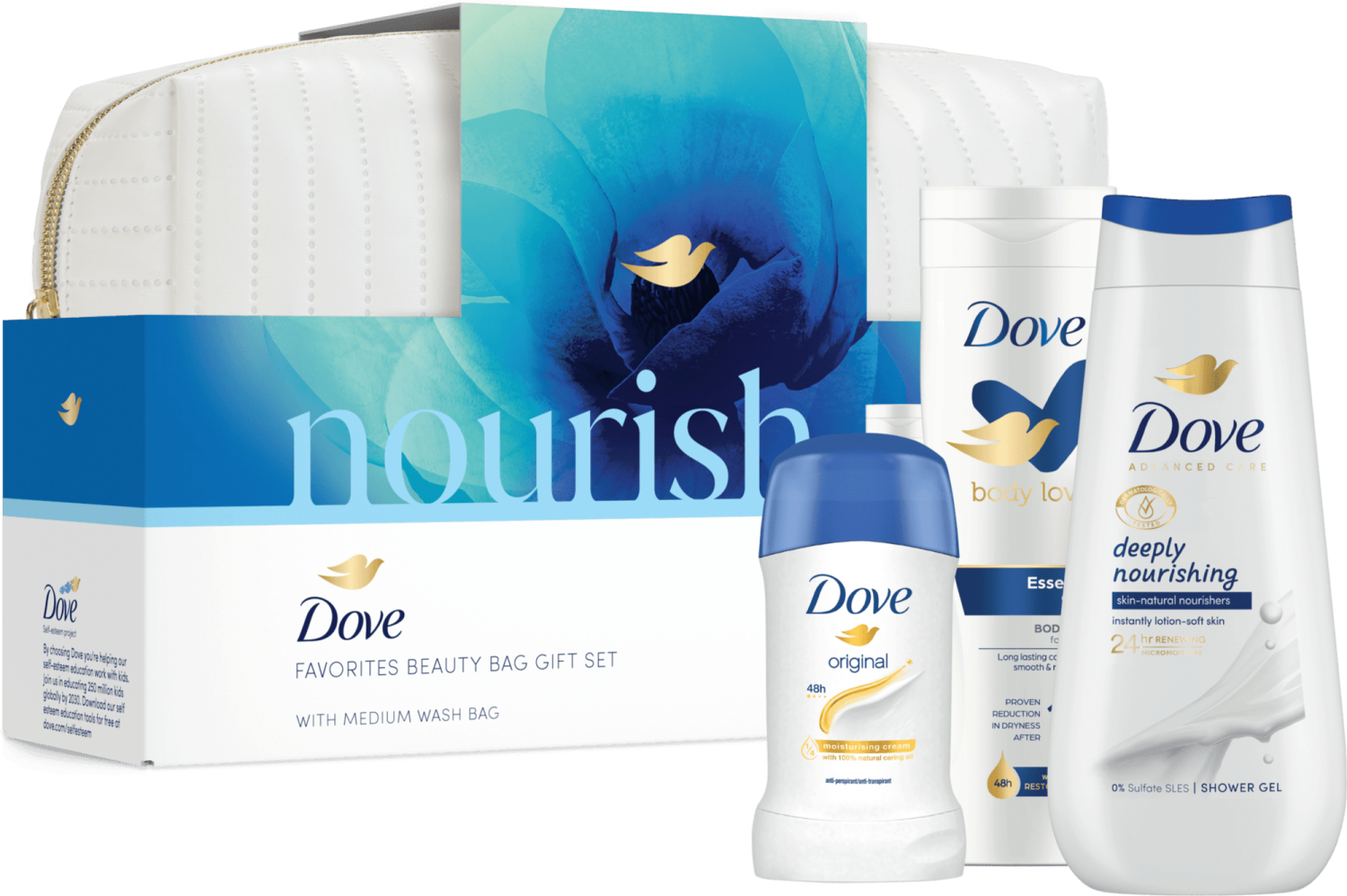 DOVE NOURISH NESESER (SG+BL+STI)-slika