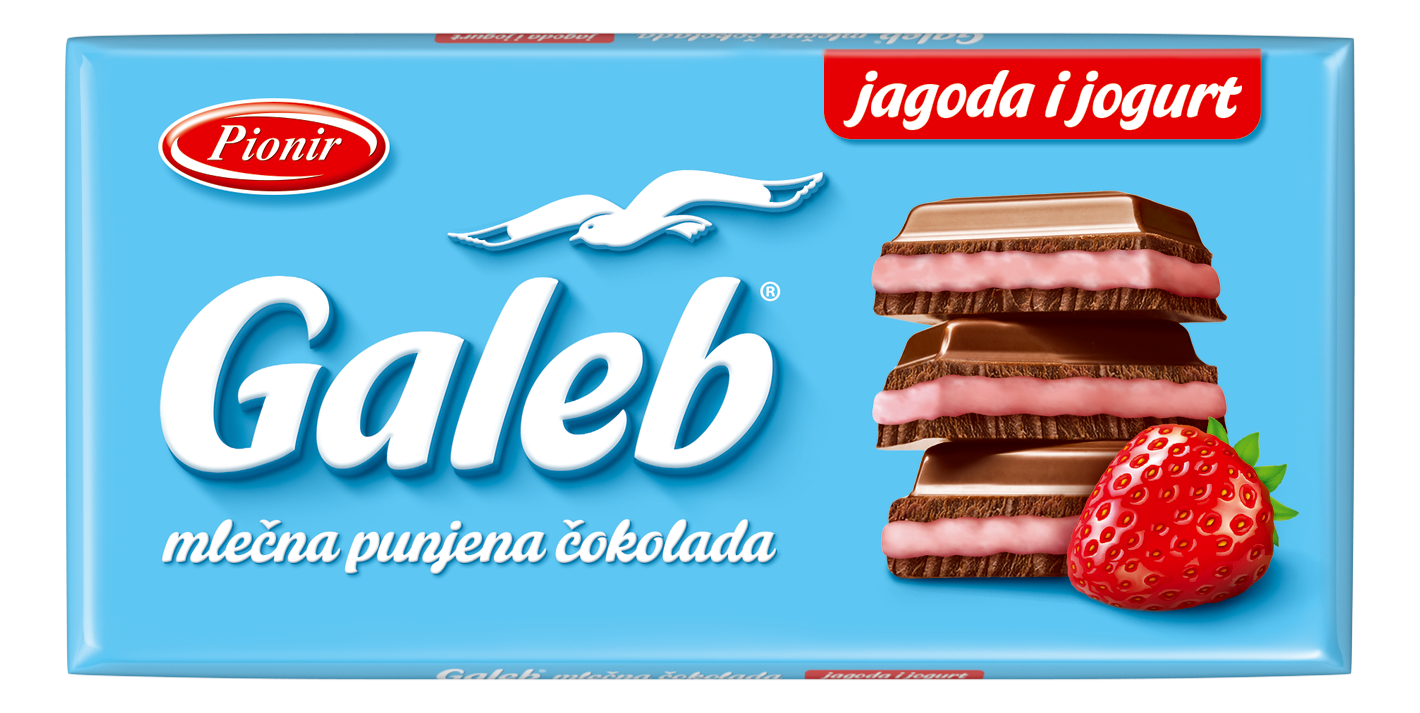 Cokolada jagoda jogurt Galeb 80g,Pionir-slika