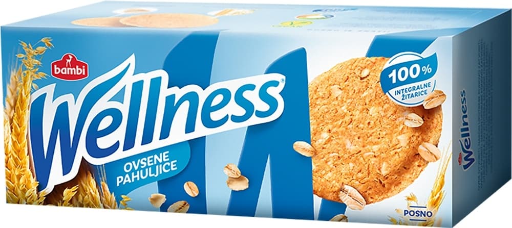 Integralni keks/ovsene pah.Wellness 210g-slika