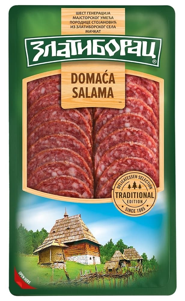 Domaca salama slajs Zlatiborac 100g-slika