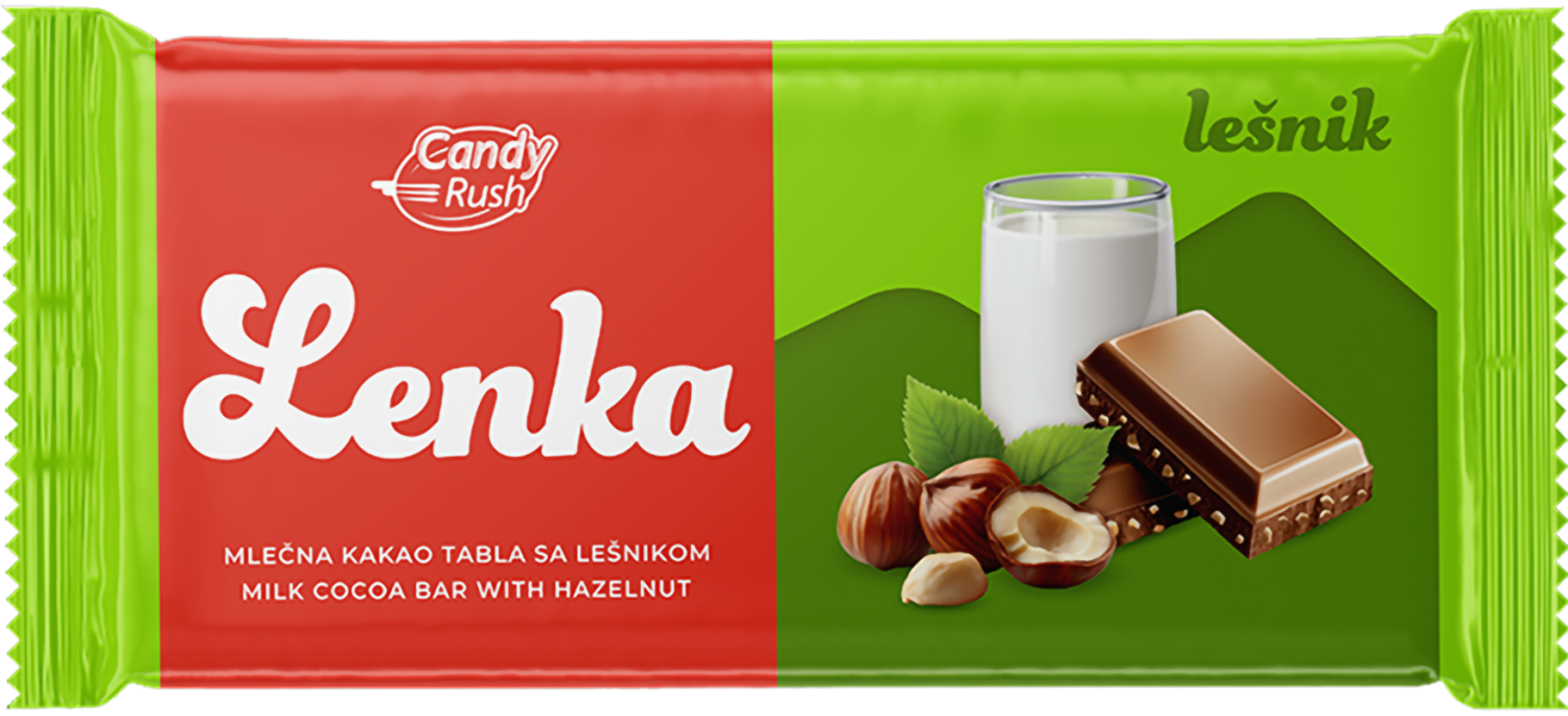 COKOLADA MLECNA SA LESNIKOM LENKA 100GR-slika