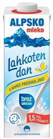 Alpsko mleko bez laktoze 1l-slika