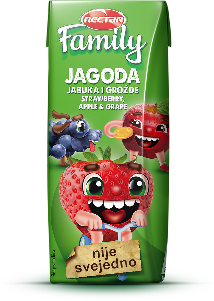 Sok jagoda Family Nectar 0,2l-slika