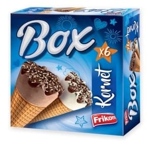 Sladoled Frikom M6 box kornet II 364g-slika