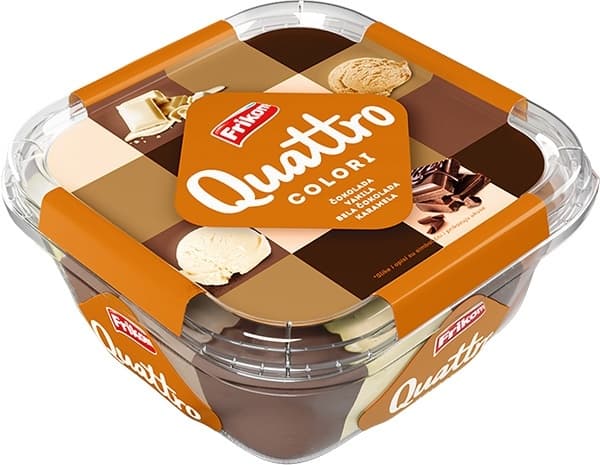 Sladoled Quattro choco colori 1500ml-slika