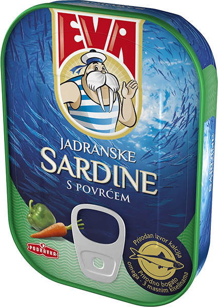 Sardina s povrcem Eva 100g-slika